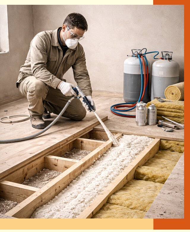 Заполнение полостей межэтажного перекрытия в Спасске-Дальнем от 4346 руб. | ТепломастерСпс